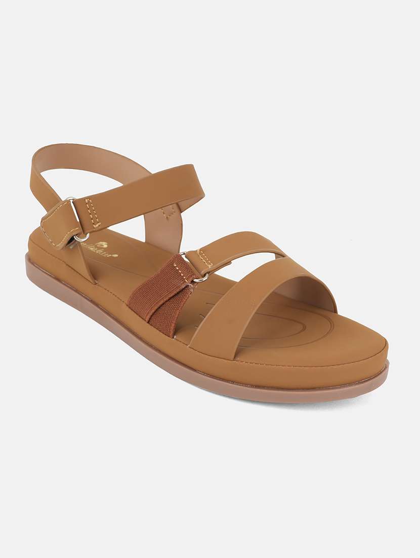 women solid back strap wedge - 22084621 - Standard Image - 3