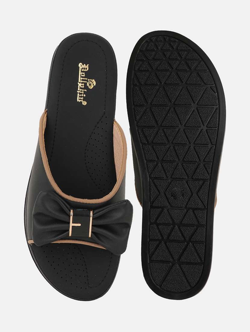 women solid slip on wedges - 22084623 - Standard Image - 5