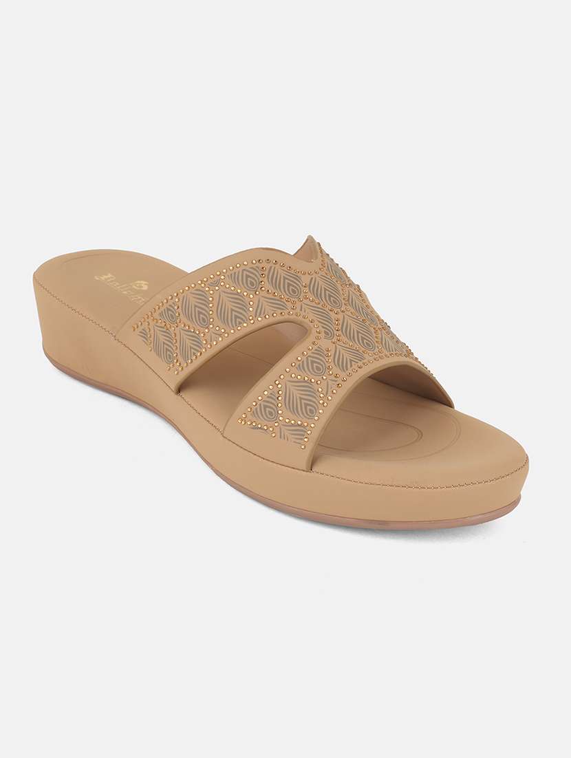 women solid slip on wedges - 22084636 - Standard Image - 3