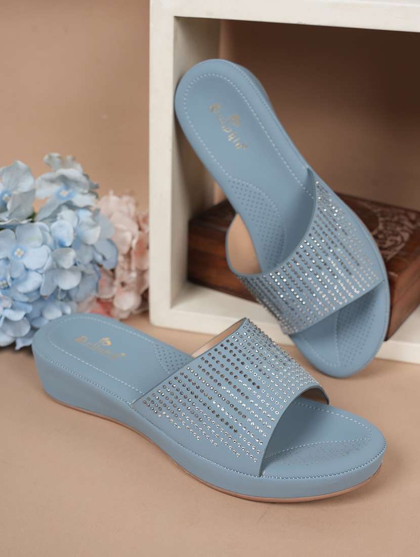 women solid slip on wedges - 22084639 -  Zoom Image - 0