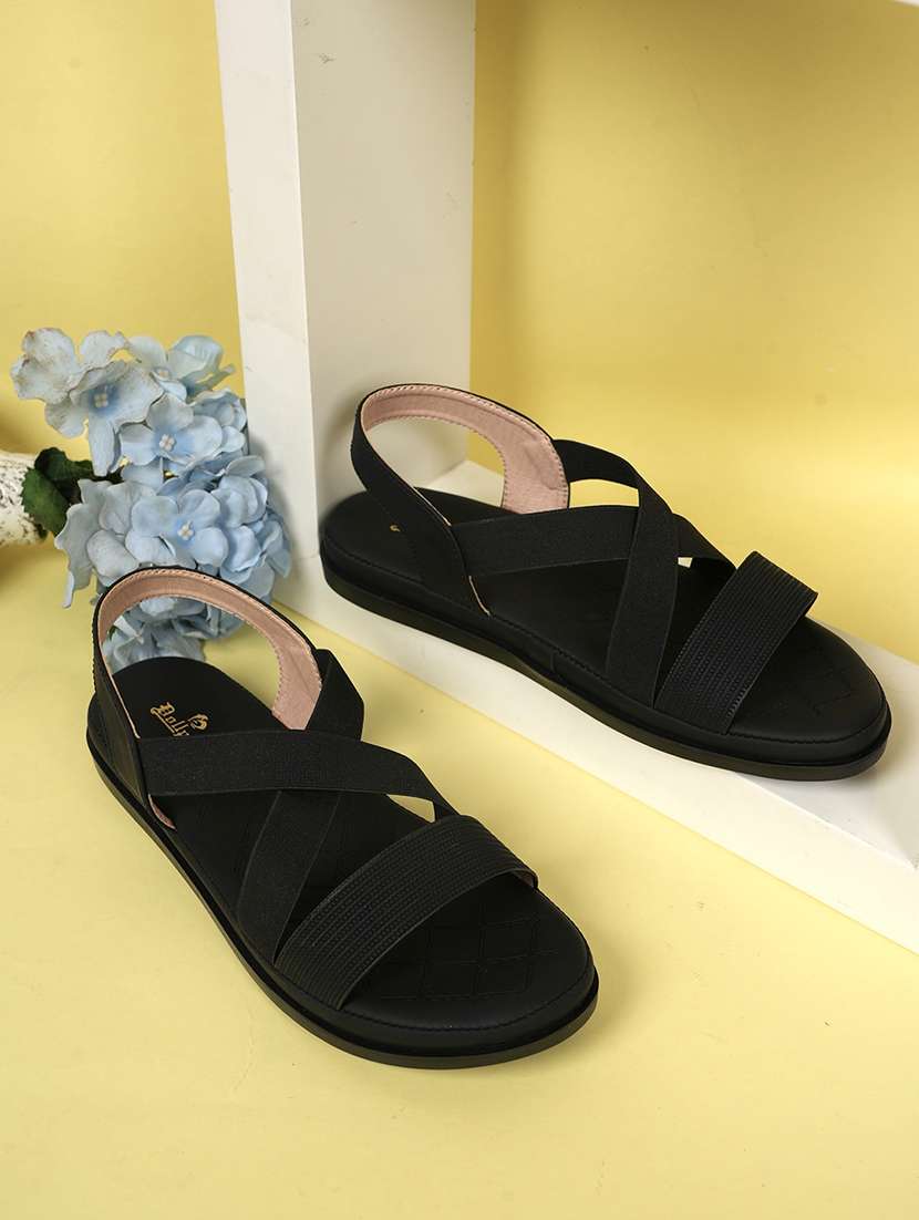 women solid strappy back strap wedge - 22084640 -  Zoom Image - 0