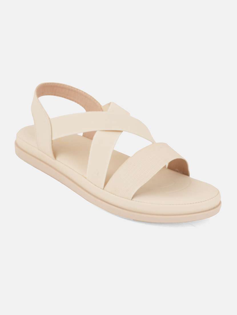 women solid strappy back strap wedge - 22084641 - Standard Image - 3