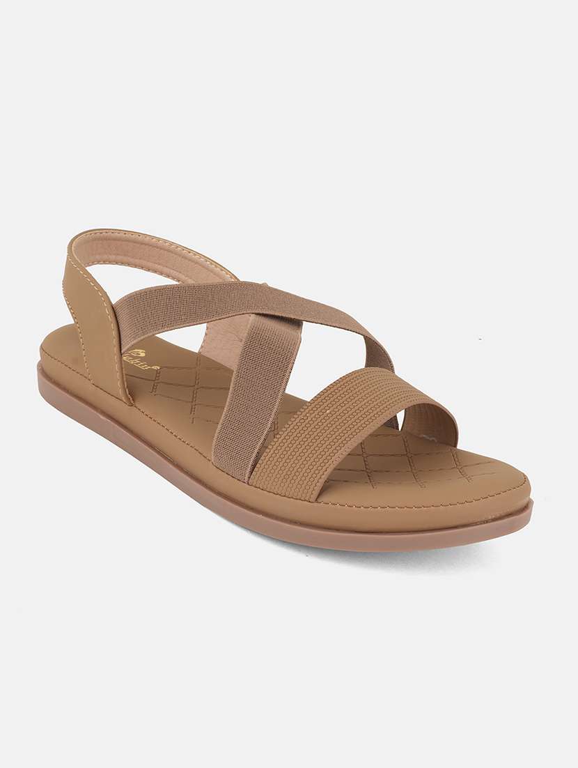 women solid strappy back strap wedge - 22084642 - Standard Image - 3