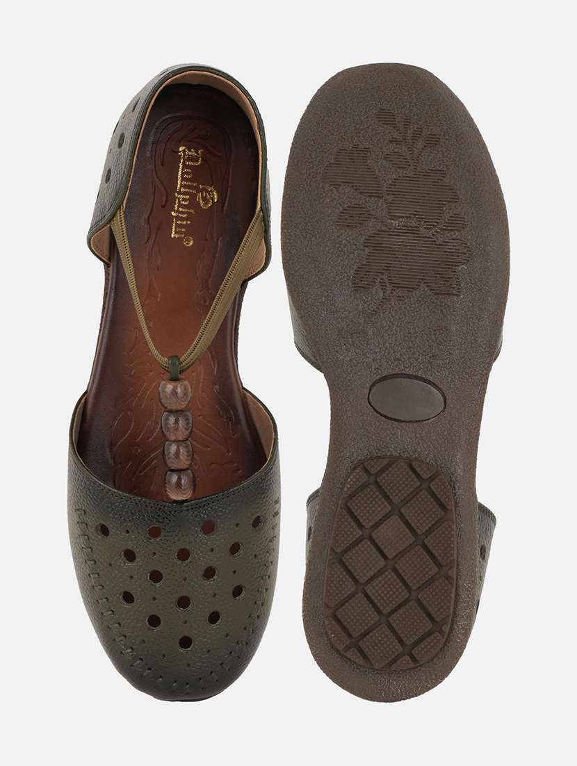 women green slip on sandal - 22084651 - Standard Image - 5