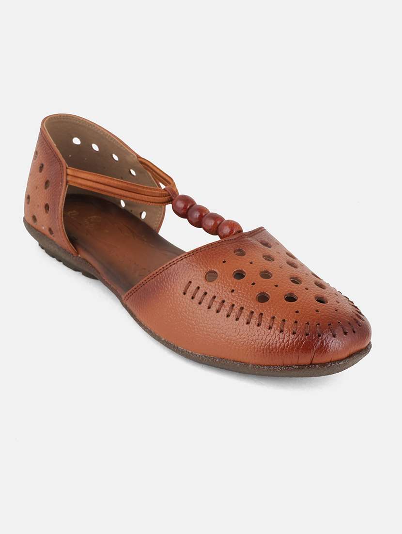 women brown slip on sandal - 22084652 -  Standard Image - 3
