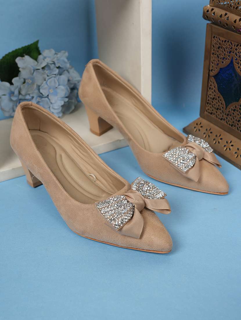 women beige slip on pump - 22084671 - Zoom Image - 0