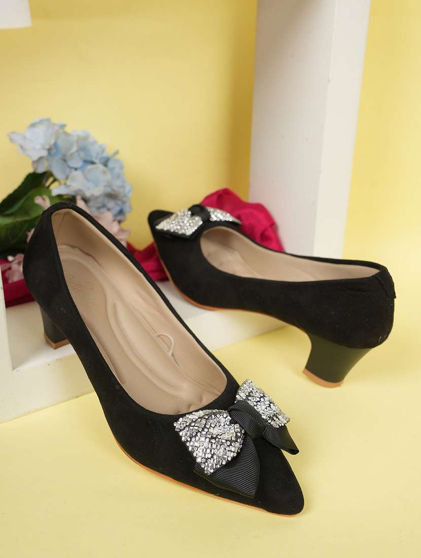 women black slip on pump - 22084672 -  Zoom Image - 0