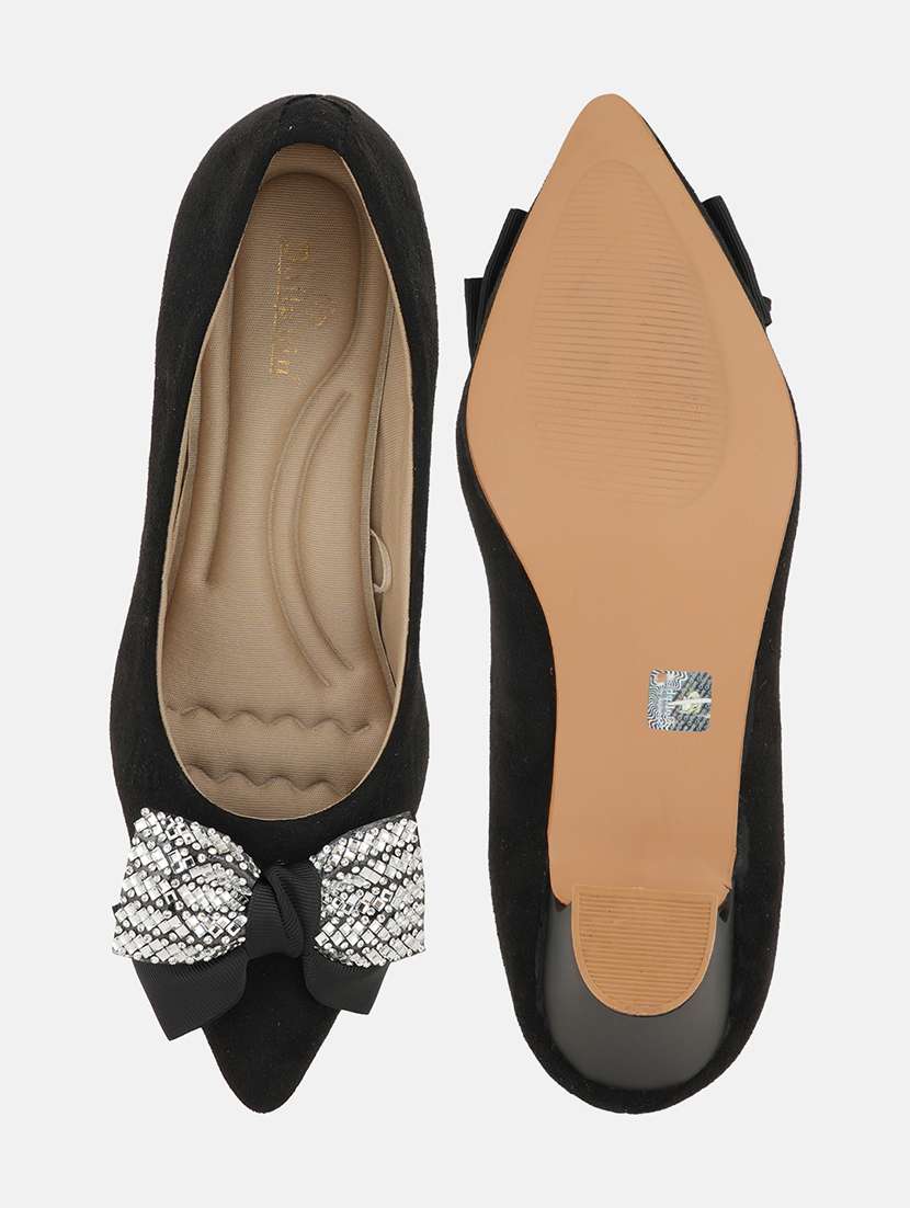 women black slip on pump - 22084672 - Standard Image - 5