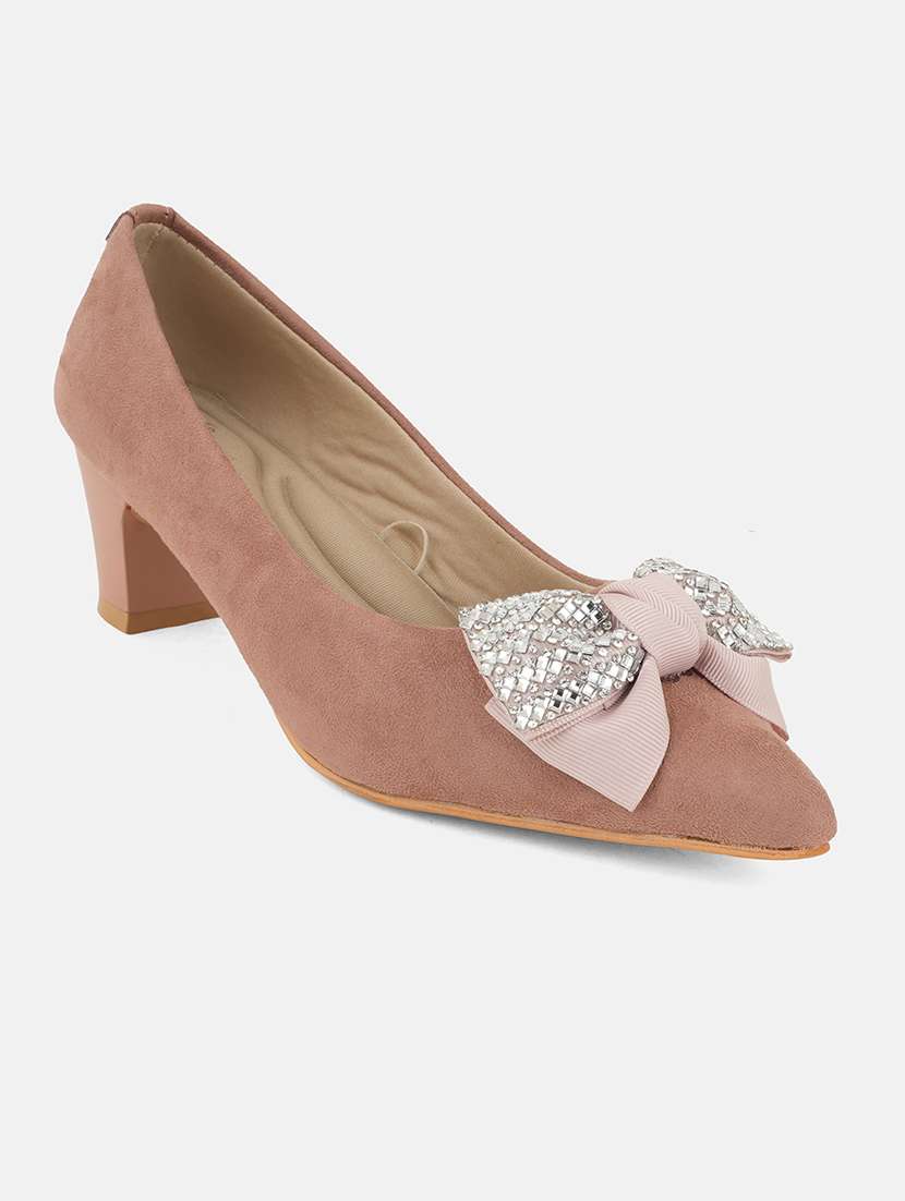 women cream slip on pump - 22084674 - Standard Image - 3