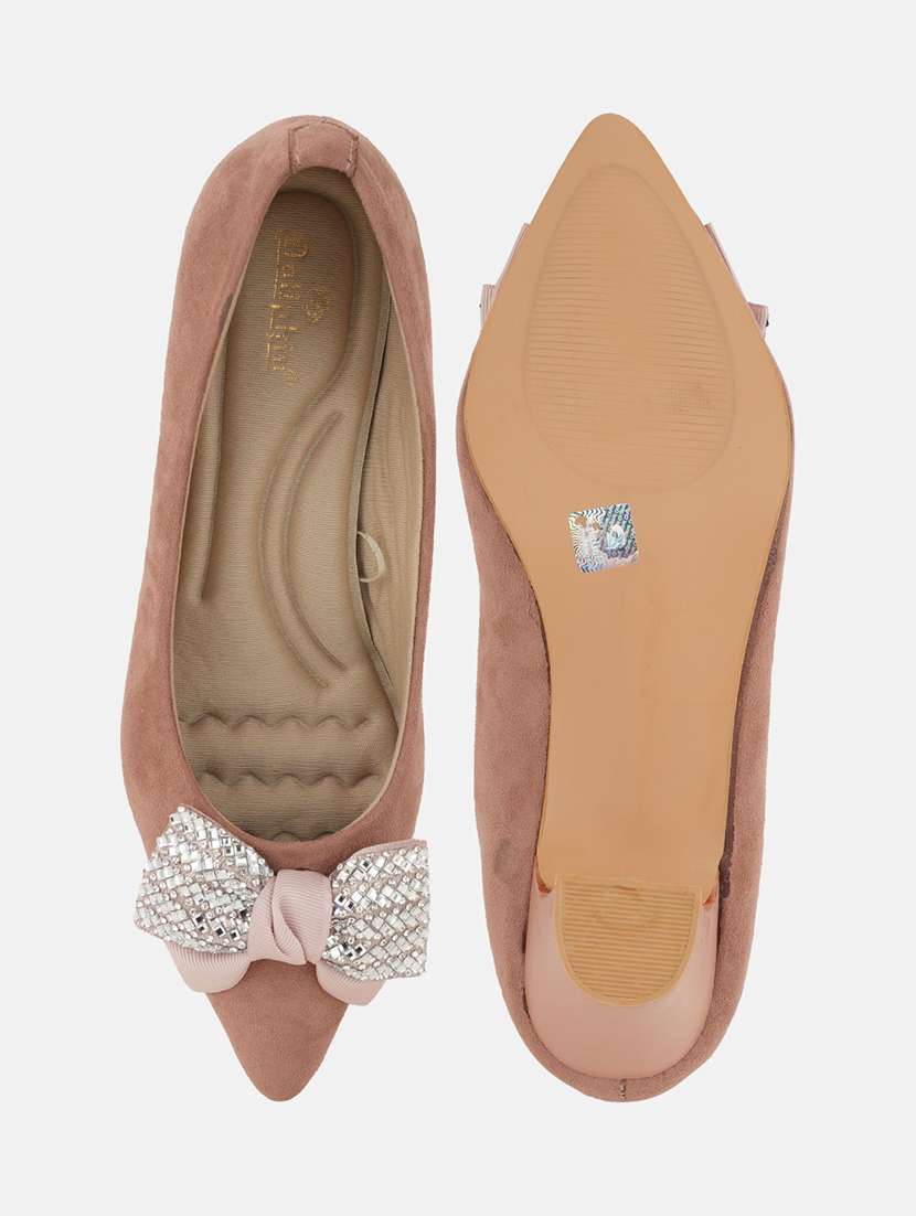 women cream slip on pump - 22084674 - Standard Image - 5