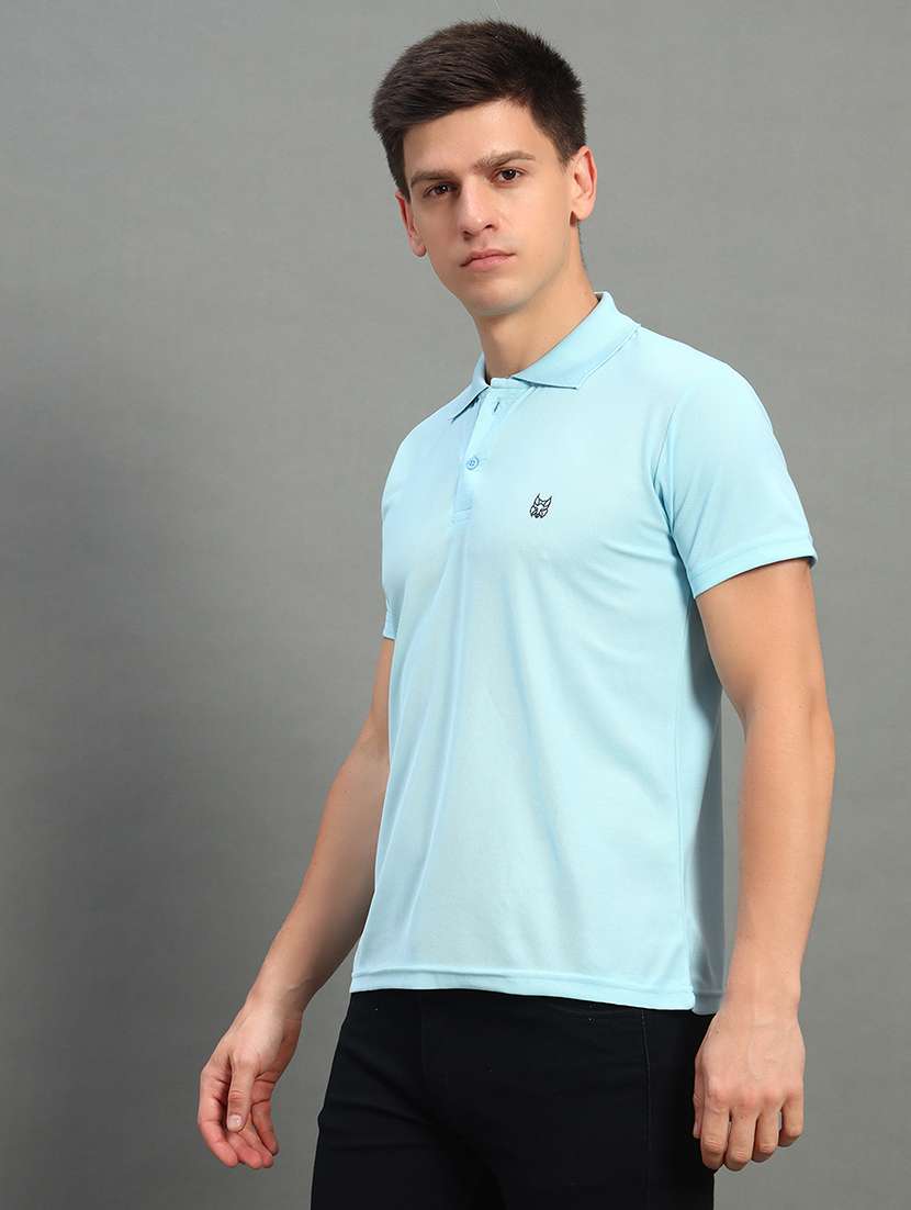 men solid short sleeve regular fit polo t-shirt - 22084675 -  Zoom Image - 0