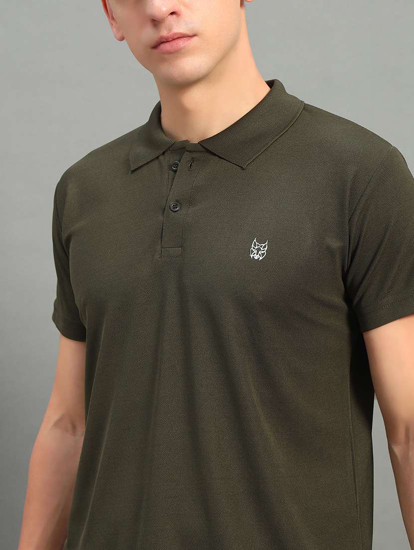 men solid short sleeve regular fit polo t-shirt - 22084679 -  Standard Image - 3