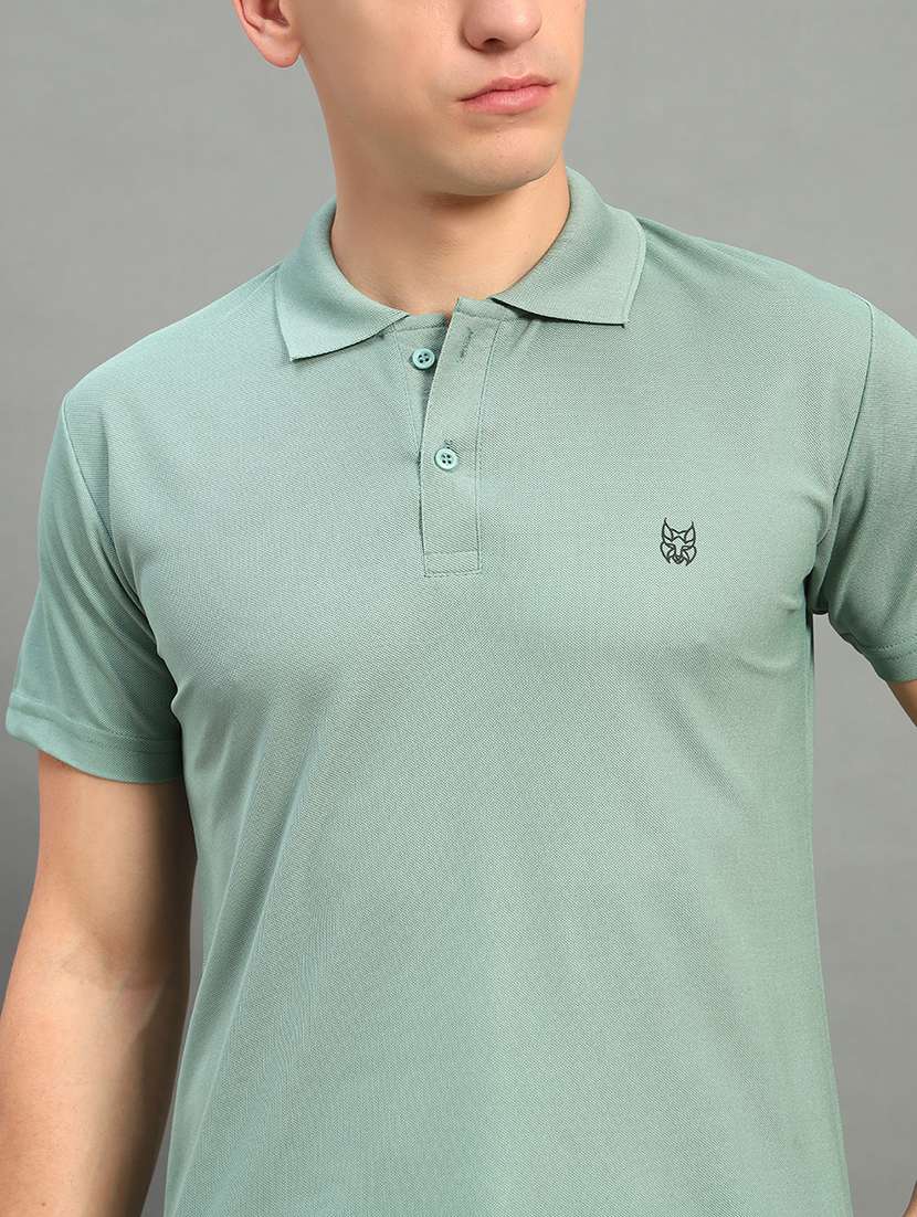 men solid short sleeve regular fit polo t-shirt - 22084686 -  Standard Image - 3
