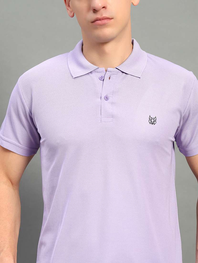 men solid short sleeve regular fit polo t-shirt - 22084690 -  Standard Image - 3