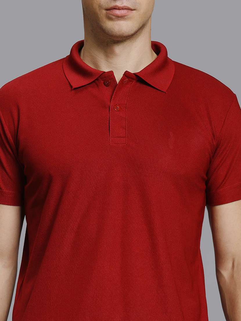 men solid short sleeve regular fit polo t-shirt - 22084701 -  Standard Image - 3