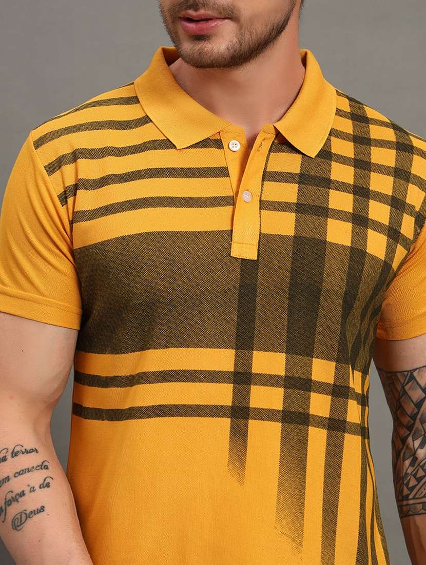 men printed short sleeve regular fit polo t-shirt - 22084707 -  Standard Image - 3