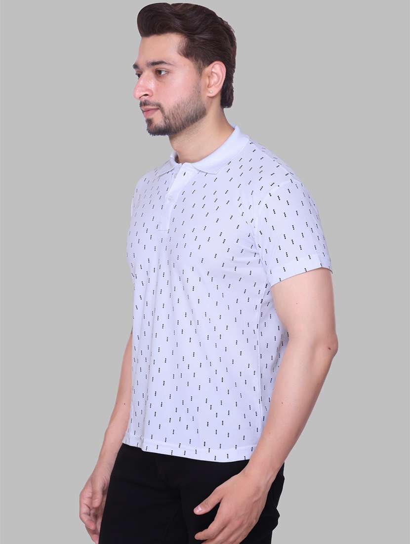 men printed short sleeve regular fit polo t-shirt - 22084715 -  Zoom Image - 0