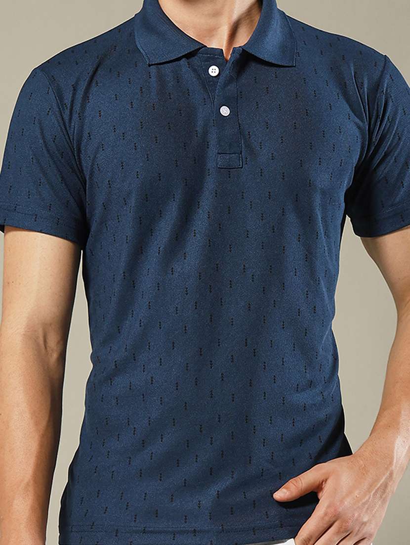 men printed short sleeve regular fit polo t-shirt - 22084720 -  Standard Image - 3