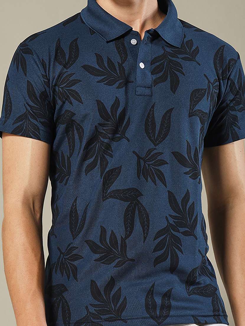 men printed short sleeve regular fit polo t-shirt - 22084722 -  Standard Image - 3