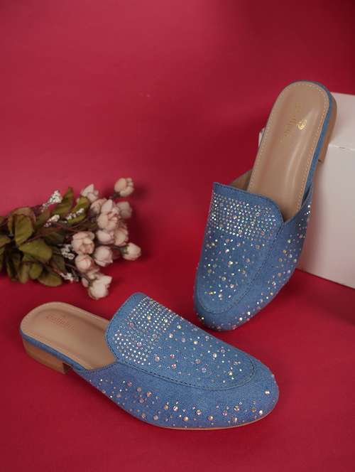 women embellished slip on mule - 22084750 -  Standard Image - 0