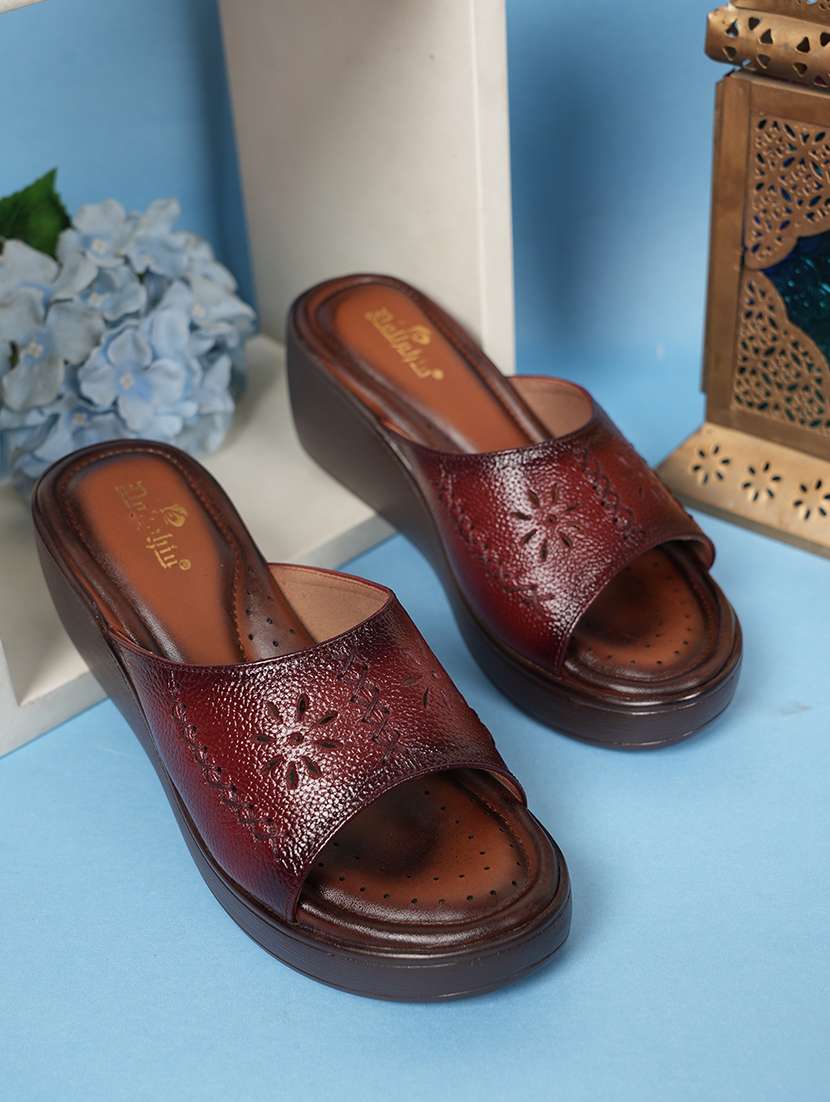 women solid slip on platform wedges - 22084758 -  Zoom Image - 0