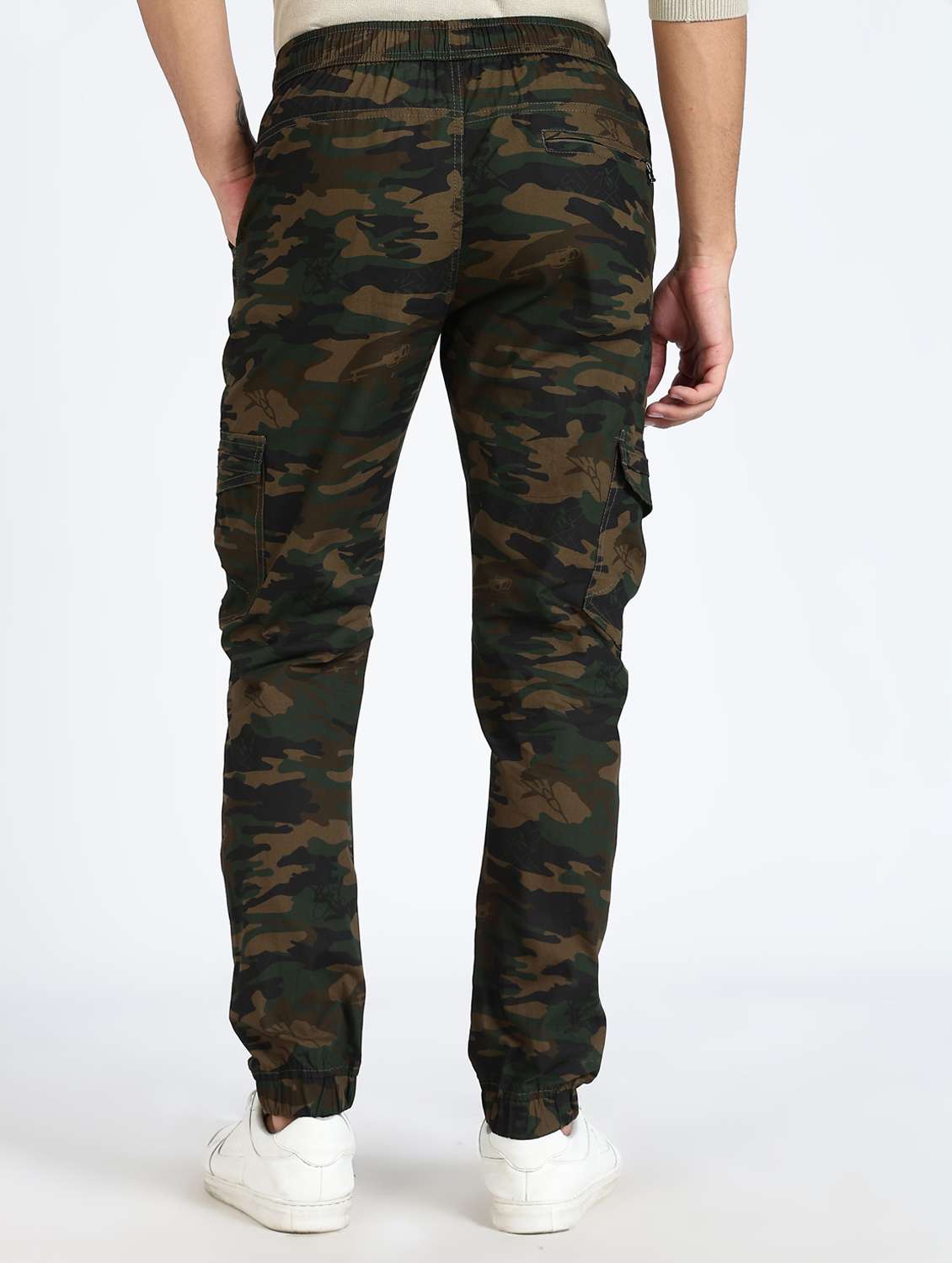 men camouflage mid rise regular fit jogger - 22084822 -  Standard Image - 3