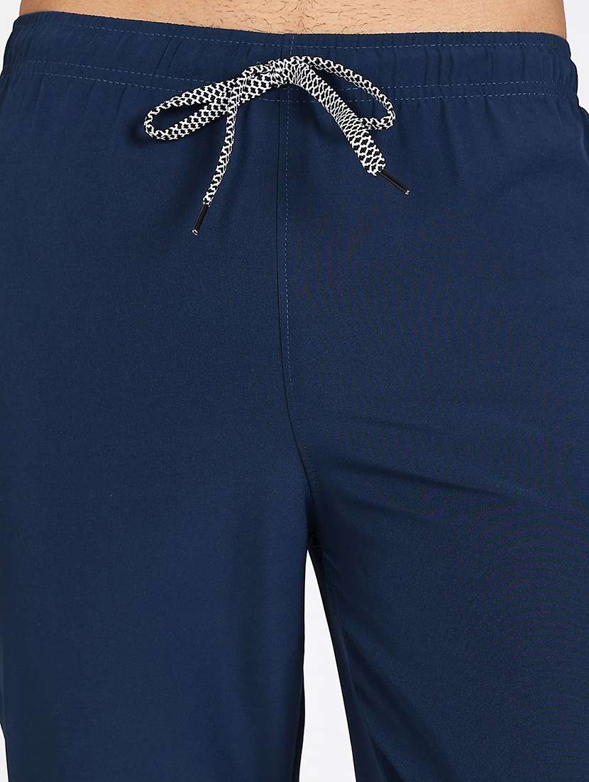 men solid mid rise full length track pant - 22085091 -  Standard Image - 3