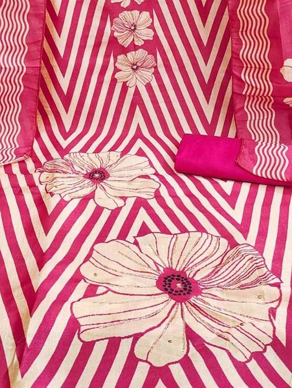 women printed unstitched suit set - 22085120 -  Standard Image - 3