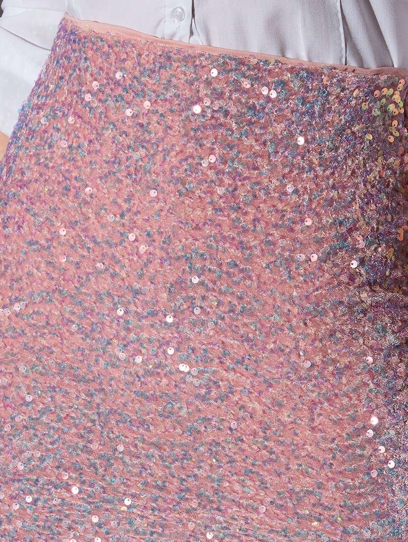women sequined high rise bodycon skirt - 22085174 - Standard Image - 5