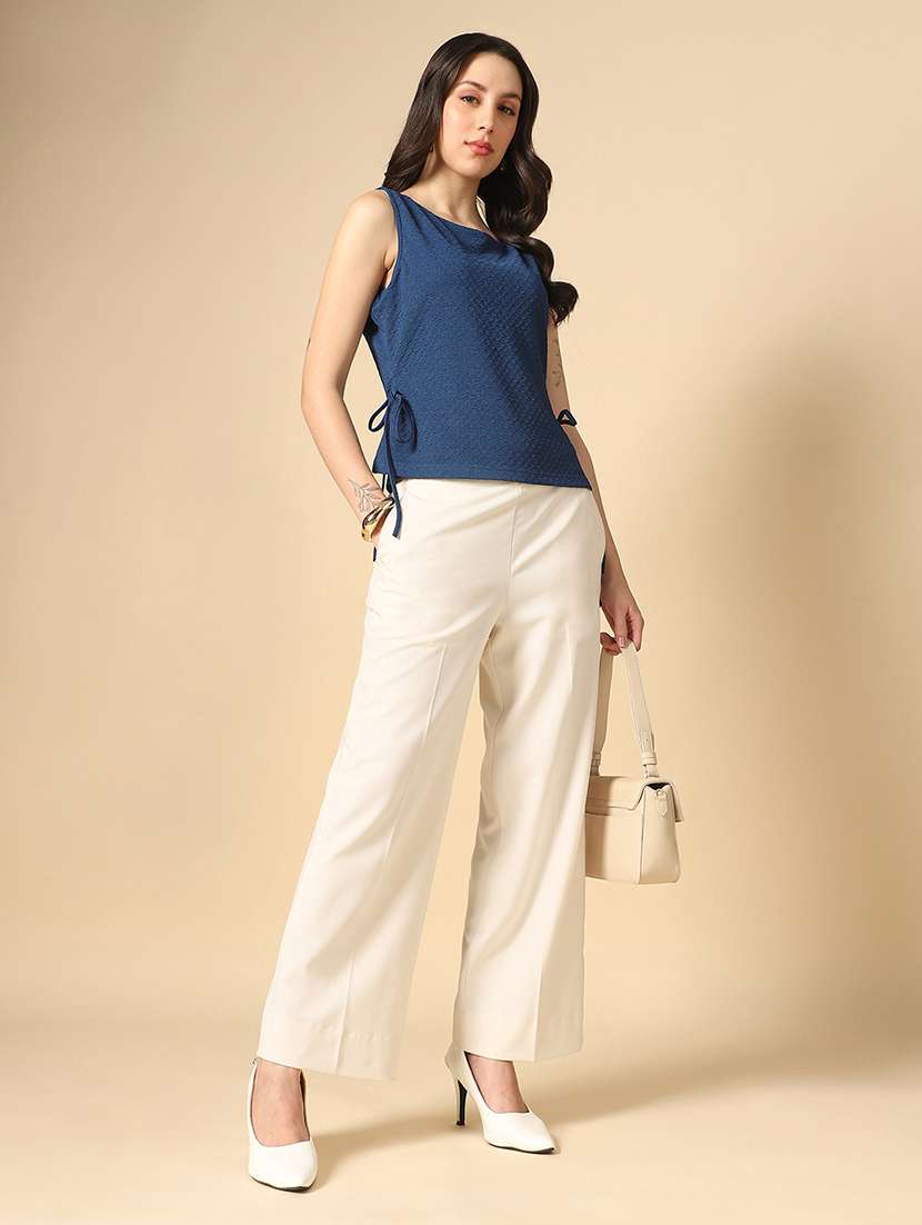 women solid sleeveless regular top - 22085213 - Standard Image - 3