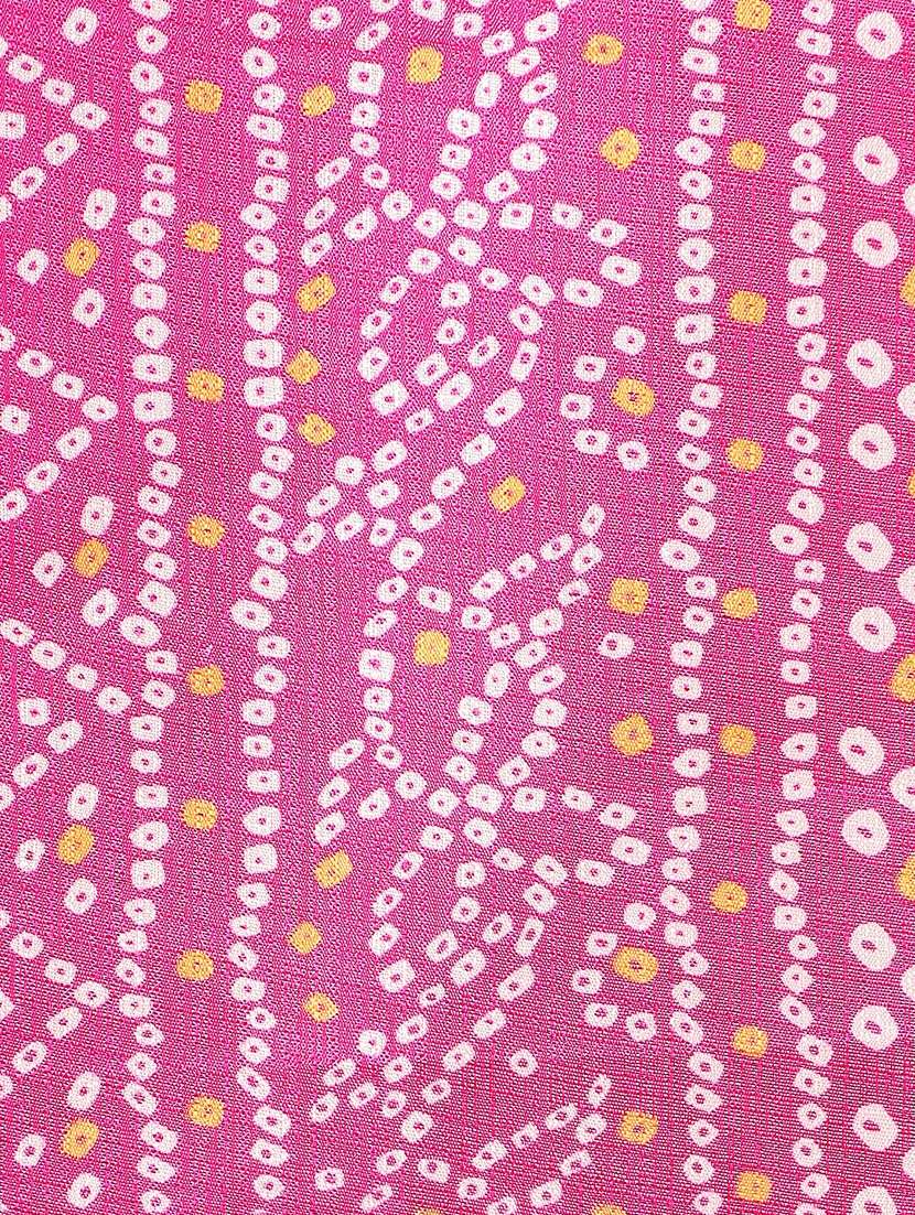 pink silk bandhani print dupatta festive wear - 22085226 - Standard Image - 3