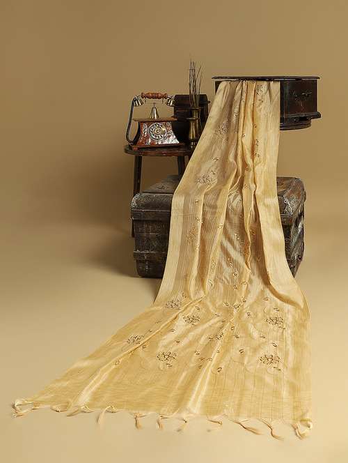 women solid with work festive dupatta - 22085238 -  Standard Image - 0