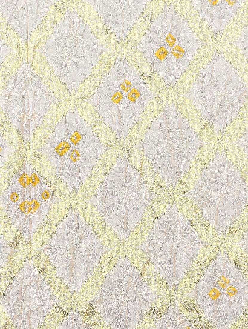 globus women off white bandhani print silk woven design border festive dupatta - 22085248 -  Standard Image - 3