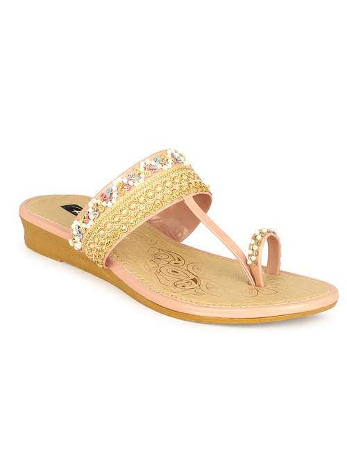 women one toe slip on flat sandals - 22085257 -  Standard Image - 0