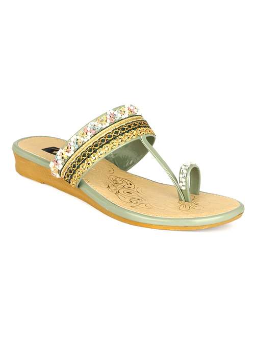 women one toe slip on flat sandals - 22085258 - Standard Image - 0