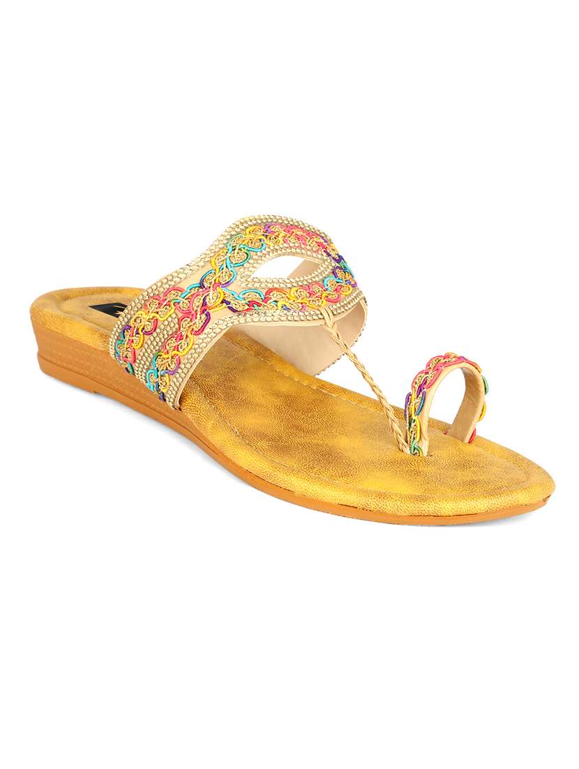 women one toe slip on flat sandals - 22085259 -  Zoom Image - 0