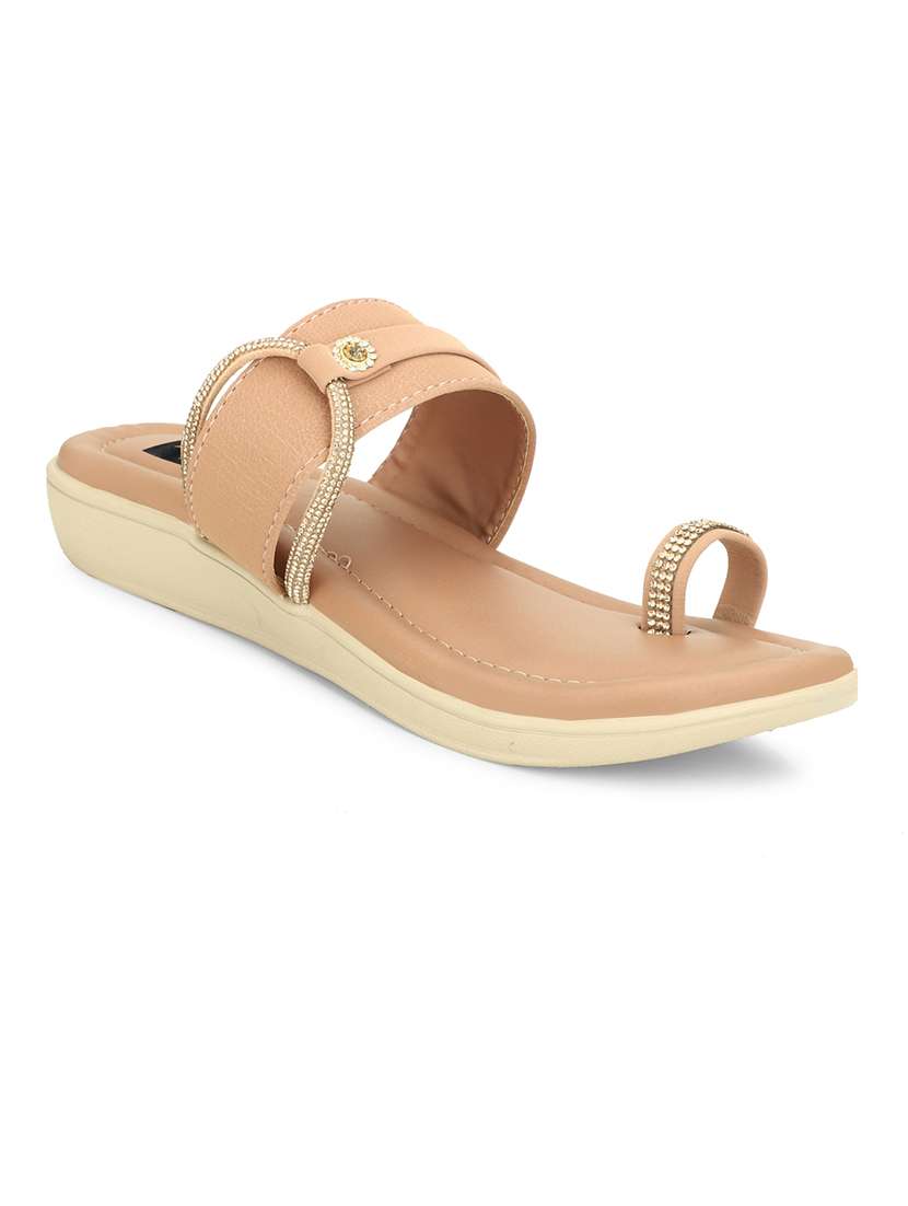 women one toe slip on flat sandals - 22085263 - Zoom Image - 0