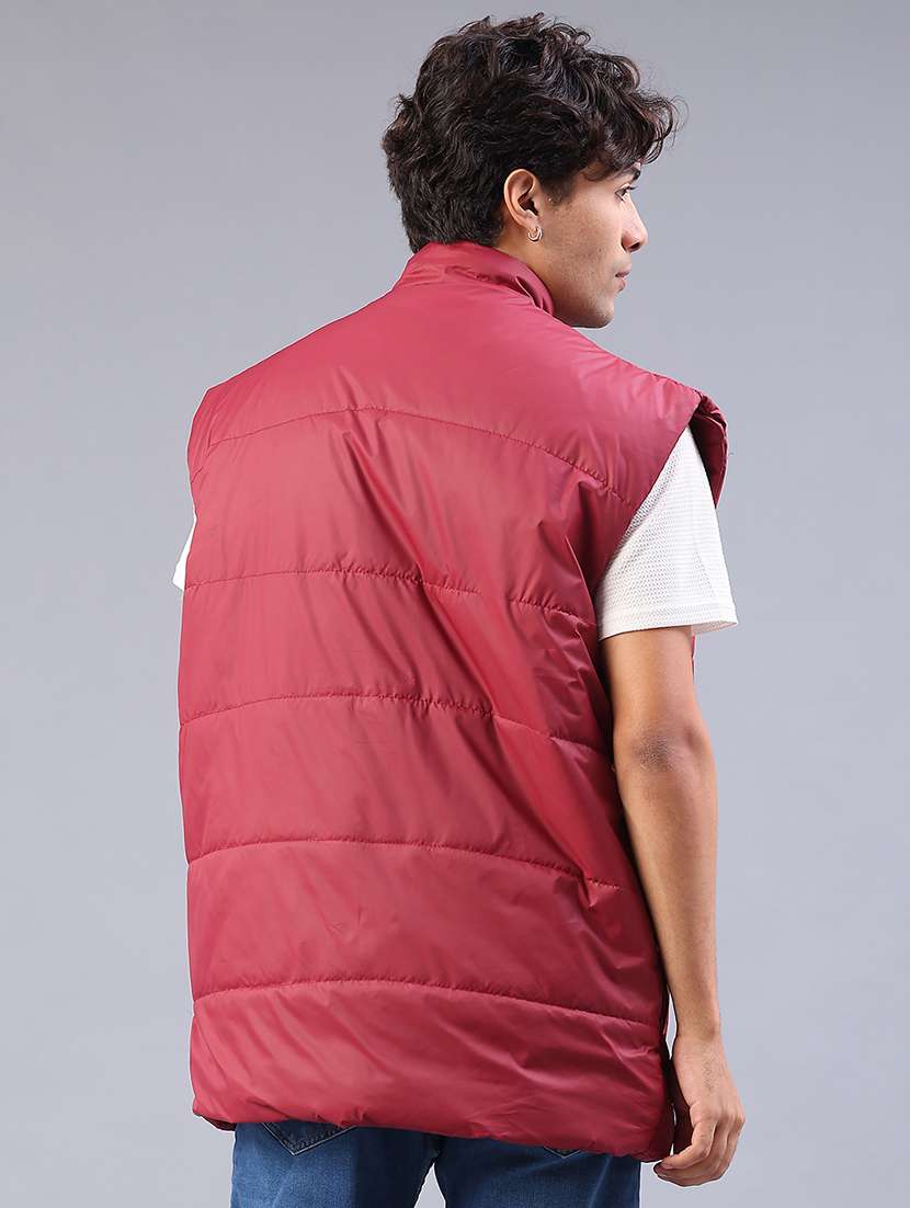 men solid sleeveless lightweight puffer jacket - 22085288 -  Standard Image - 3