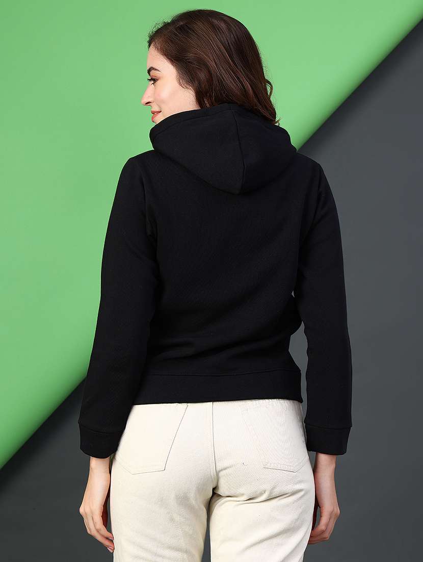 women printed long sleeve hooded sweatshirt - 22085752 -  Standard Image - 3