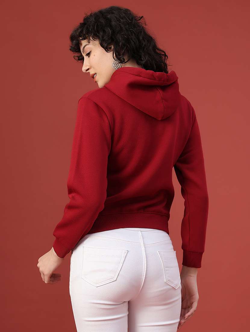 women printed long sleeve hooded sweatshirt - 22085754 -  Standard Image - 3