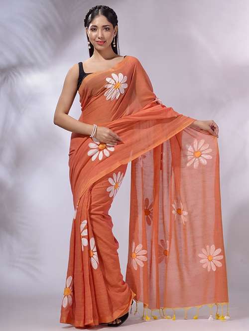 women floral printed saree with blouse - 22085879 -  Standard Image - 0