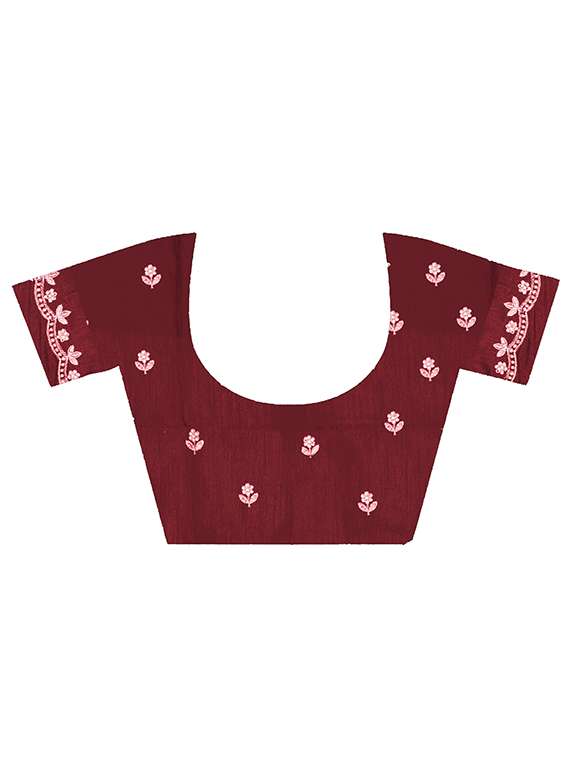 women ombre embroidered saree with blouse - 22085892 -  Standard Image - 3