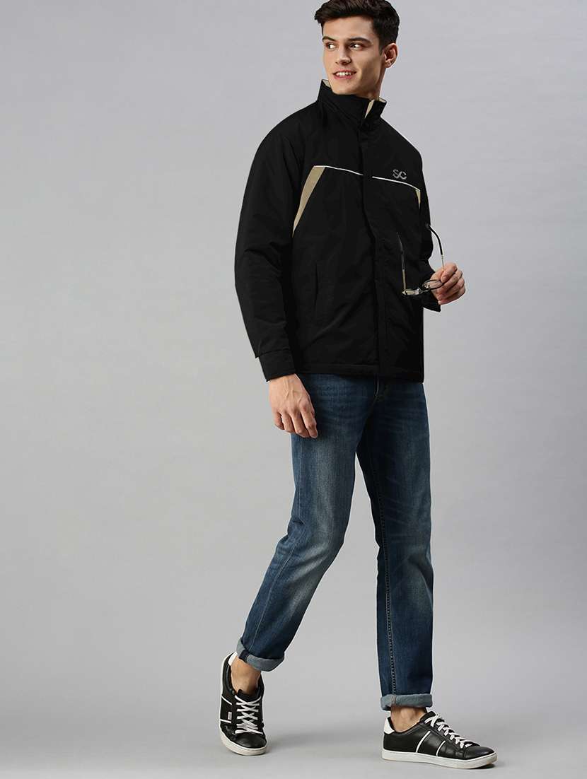 men solid long sleeve reversible bomber jacket - 22085966 -  Standard Image - 5