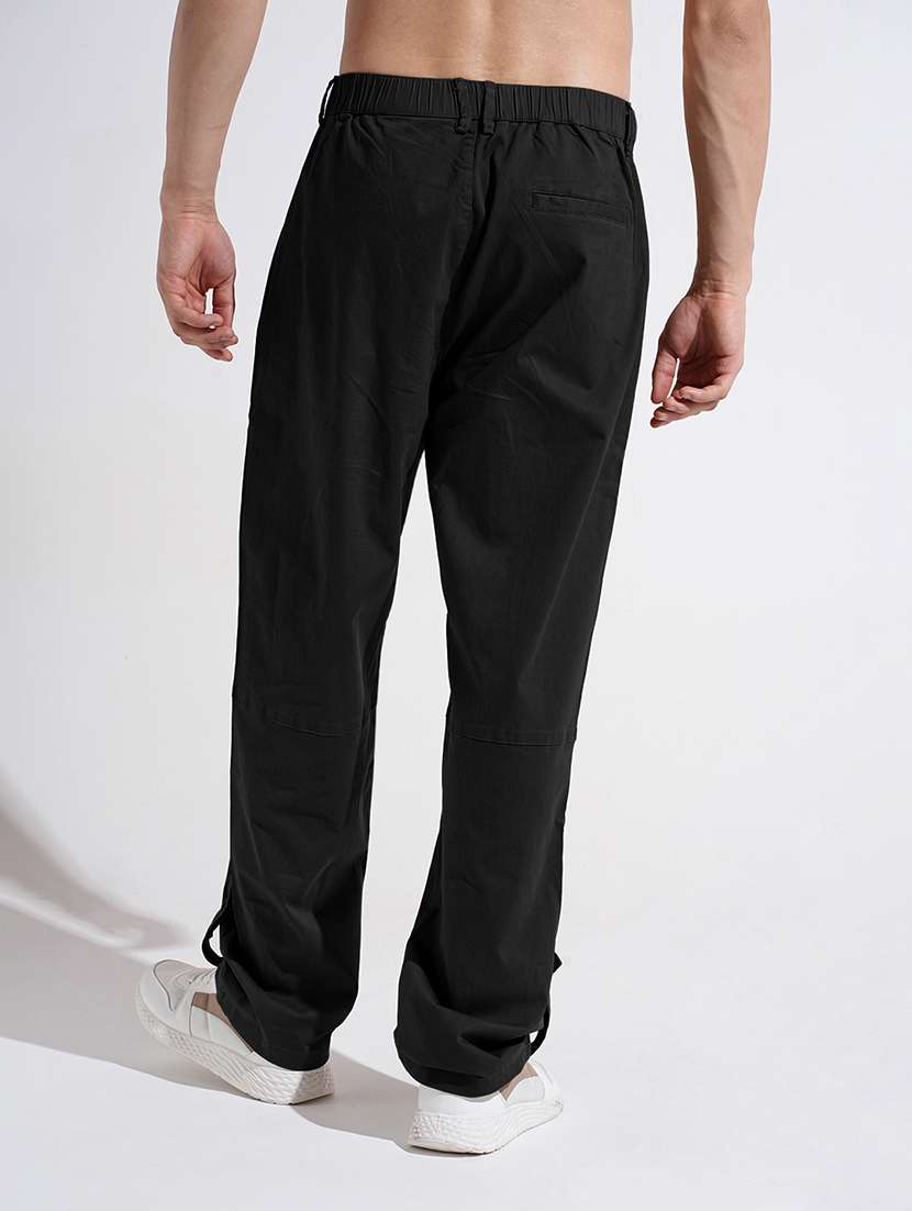 men solid low rise pleated casual trouser - 22085985 -  Standard Image - 3