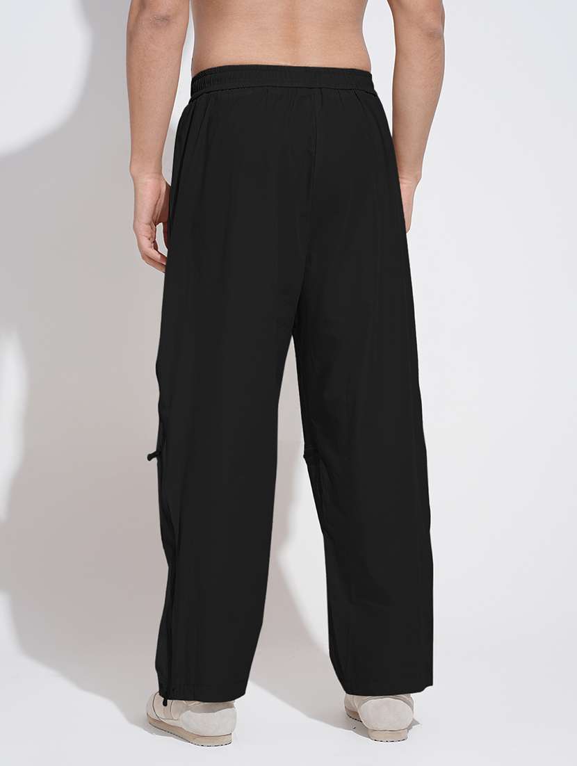 men solid low rise flat front casual trouser - 22085986 -  Standard Image - 3