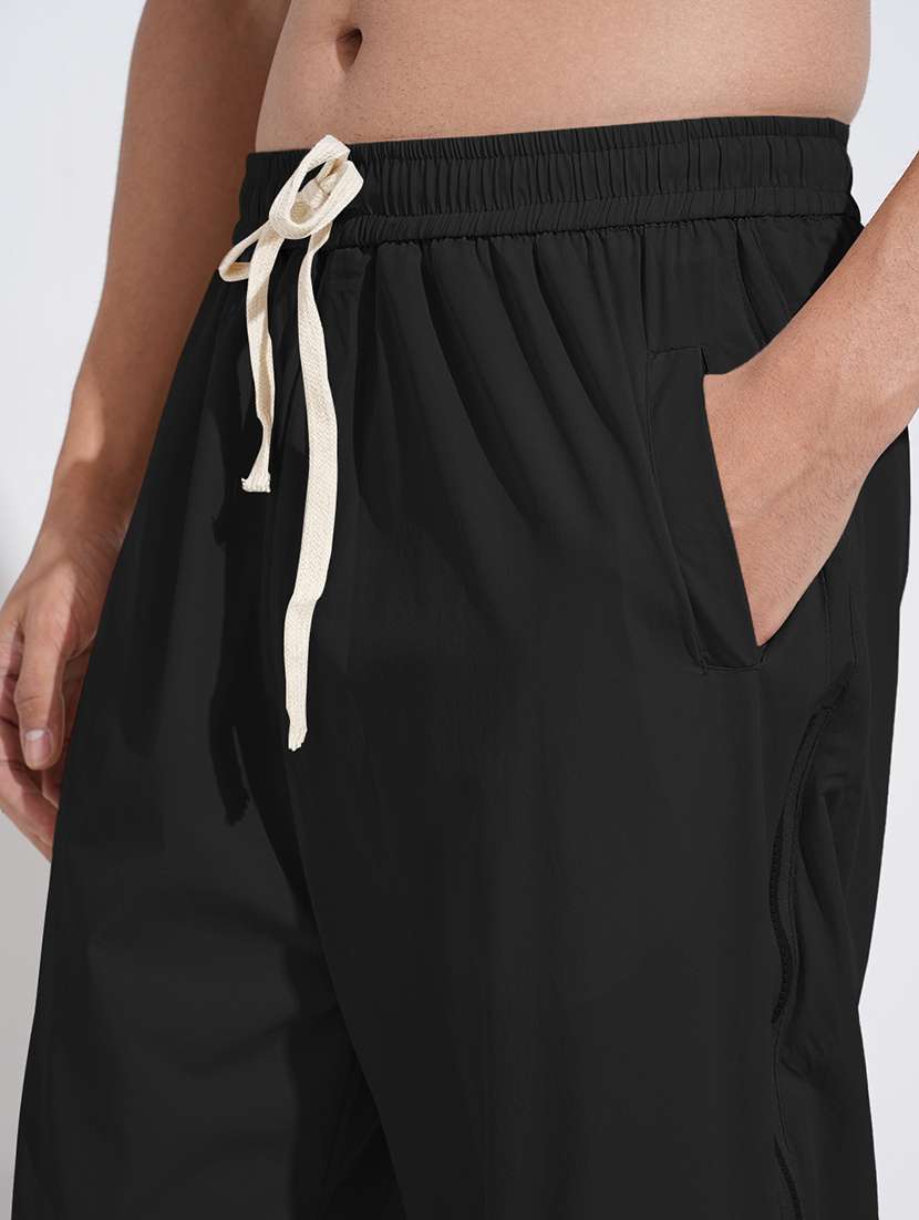 men solid low rise flat front casual trouser - 22085986 -  Standard Image - 5