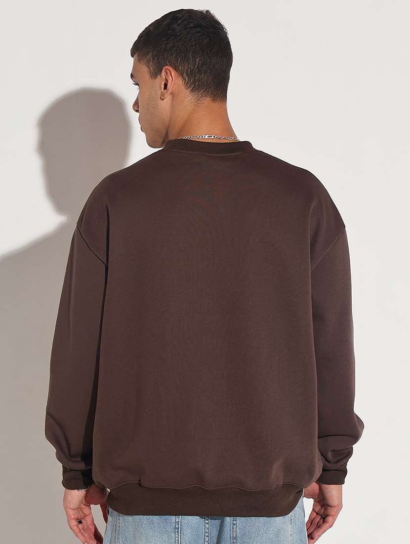 men front print long sleeve regular fit sweatshirt - 22086002 -  Standard Image - 3