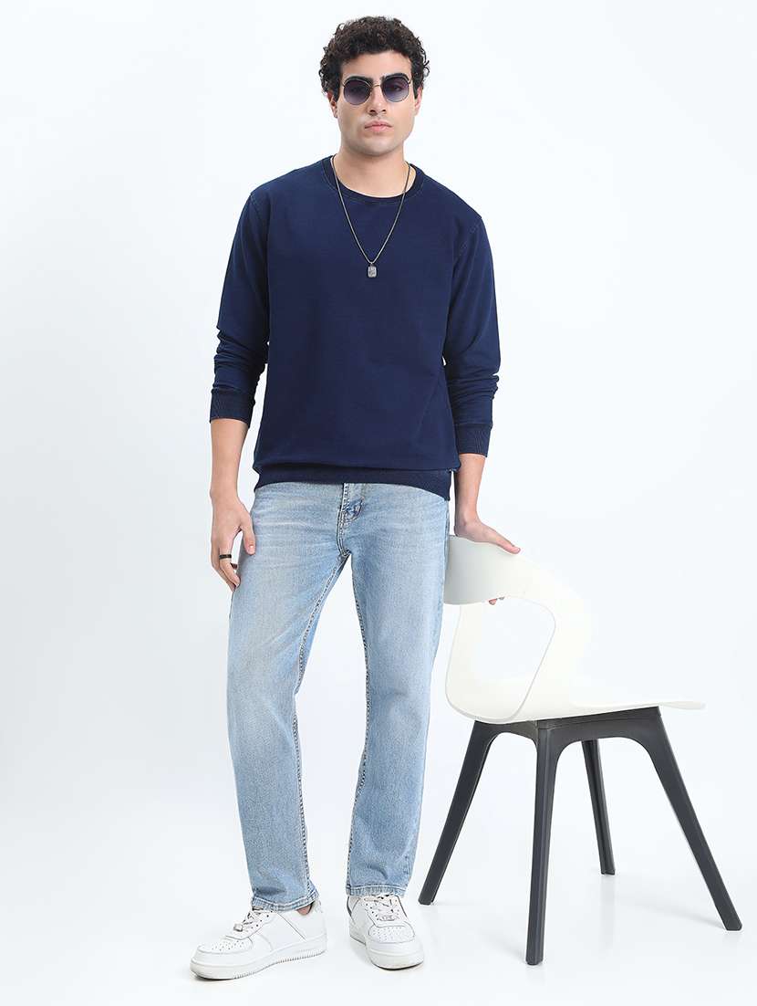 men solid long sleeve regular fit sweatshirt - 22086004 -  Standard Image - 5