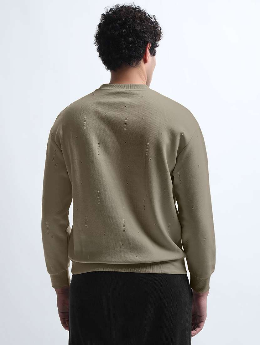 men solid long sleeve regular fit sweatshirt - 22086010 -  Standard Image - 3