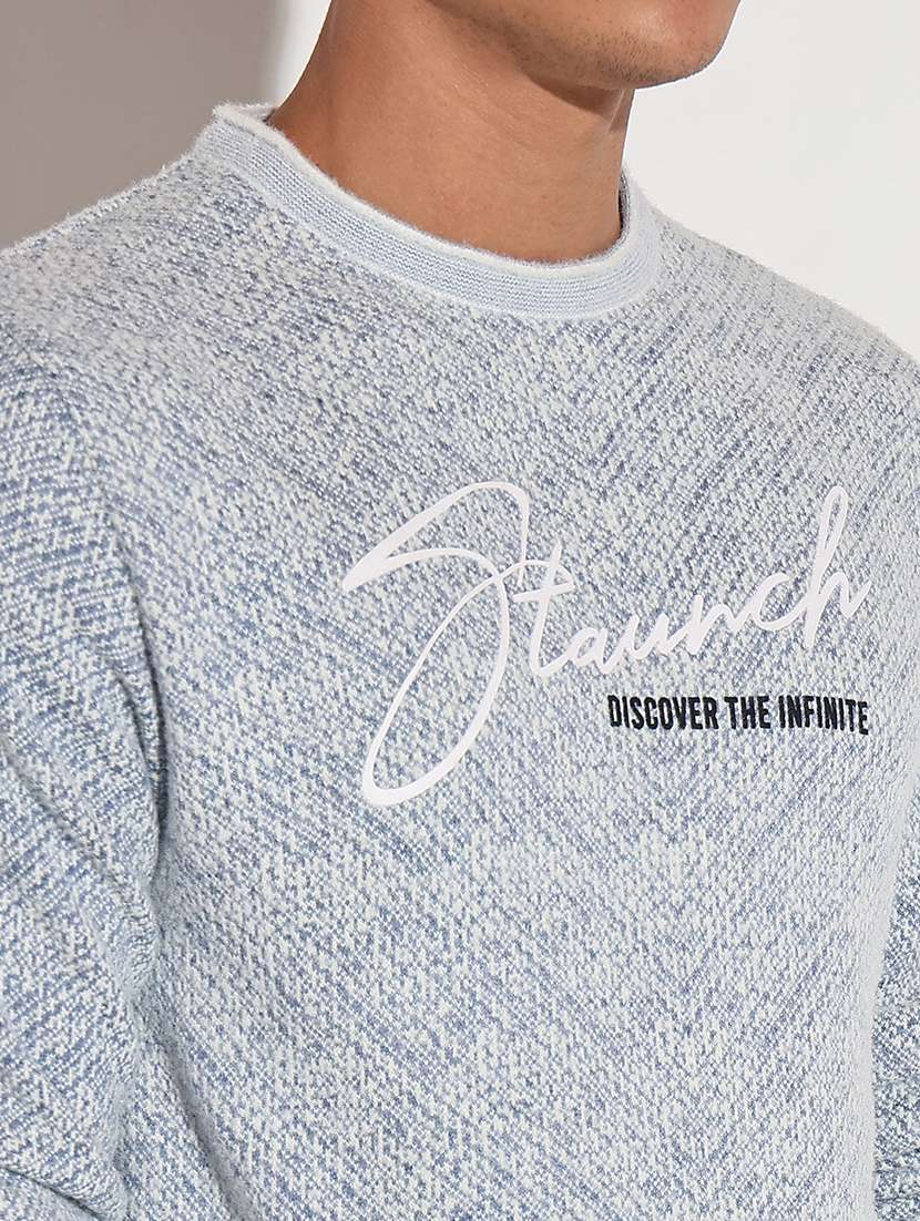 men self design long sleeve regular fit pullover - 22086035 -  Standard Image - 5